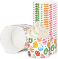 Whaline 100Pcs Multicolor Easter Paper Baking Cups with Easter Egg Bunny Flower Design, Disposable, 9 x 3.5 Inch