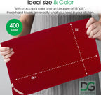 DG Collections Terry Dish Towels, 100% Cotton Kitchen Towels, Set of 8 (15x25 inch) Hand Towels - 400 GSM, Absorbent Terry Cloth Dish Towels for Kitchen, Soft Tea Towels - Red Color