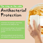 Practical Matter Kitchen Sponge, Organic Cotton Fiber All-Purpose Dish Sponges for Washing Dishes and Cleaning All Surfaces, Durable Non Scratch Scrub, 6 Count Value Pack