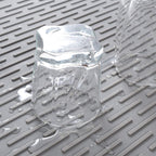 Silicone Dish Drying Mat for Multiple Usage,Easy clean,Eco-friendly,Super Sturdy Silicone Dish Drying Mat and Trivet, Dishwasher Safe, Heat Resistant (Gray, L 17.7×15.7inch)