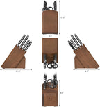 Cangshan HELENA Series German Steel Forged Knife Block Set (10-Piece, Black)