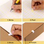 30 Sheets White Labels Stickers for Writing 10 X 20 mm Small Price Tags Blank Storage Container Stickers for Jars File Folders School Office Kitchen (3360 Labels)