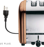 Dualit Classic 2 Slice NewGen Toaster - Stainless Steel - Hand Built in the UK - Replaceable ProHeat elements - Defrost Bread - Mechanical Timer - Copper Classic Toaster