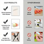Mandoline Food Slicer - Multi Vegetable Chopper & Food Veggie Cutter with Stainless Steel Blades - Onion, Carrot & Potato Slicer for Cooking & Kitchen Meal Prep