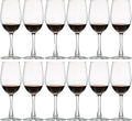 UMI UMIZILI 12 Ounce - Set of 12, Classic Durable Red/White Wine Glasses For Party