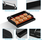 Nonstick Coating Cooking Griddle Insert for Gas Grill, 17" x13" Universal Griddle Flat Top Plate with Removable Handles for Charcoal/Gas Stove/Electric, Large Griddle Plate for Outdoor Grill