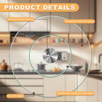 35'' Glass Lazy Susan Turntable Dining Table, 360 ° Round Dinner Plate Rotating Tray Transparent Dinner Plate, Silent and Smooth Rotation of The Dinner Plate (35inch/90cm)