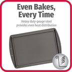 GoodCook Everyday Nonstick Carbon Steel 13” x 9” Baking Sheet Set, 3 Pack – Standard-Sized Carbon Steel Cooking Pans, Bakeware Set, Cookie Sheets for Baking, Oven Pan Set