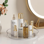 LAMU 3 Pack Lazy Susan Organizer, Clear Lazy Susan Turntable for Cabinet, Spice Organizer for Pantry, Refrigerator, Table Top, Kitchen Organizer and Storage, 2 Size (1 Piece 11'' + 2 Piece 9'')