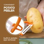 Trez Treamer 6PCS Vegetable Peeler Set with Sharp Blade,Ceramic Apple Peeler Potatoes & Potato Peeler Veggie Peeler Fruit Peeler Carrot Y Peeler Utral Fast Peeling without Rust for Kitchen