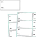 200 Pieces, 2" x 1", Removable Food Labels for Freezer Storage, Date Stickers to Write On