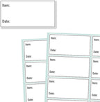 200 Pieces, 2" x 1", Removable Food Labels for Freezer Storage, Date Stickers to Write On