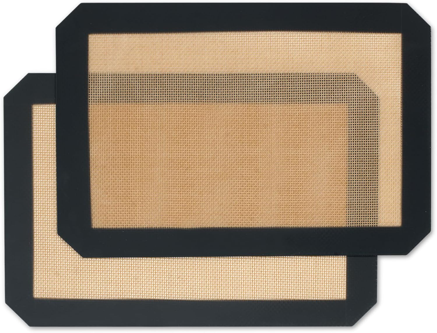 Silicone Baking Mat,Silicone Mat,2 Pack Reusable Non-Stick Baking Mat,Food Safe Silicone Mats for Baking, Oven Baking Sheet for Making Cookies, Macaroons, Bread,(11.8"L x 8.3"W)