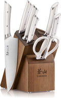 Cangshan HELENA Series German Steel Forged Knife Block Set (8-Piece, White)