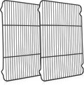 P&P CHEF Cooling Baking Rack Pack of 2, Stainless Steel Cooling Racks for Cooking Baking Roasting Grilling Drying, Dense Wires & Smooth Edge, Easy to clean, Black, 16.6" x 11.5"