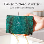 Heavy Duty Scour Pads Sponge Dish Scrubber Non-Scratch Green Reusable Household Scrub Pads for Kitchen and Dish Cleaning Tool (20Pcs Sponge+3Pcs Clean Towel)
