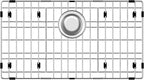 iPEGTOP Sink Bottom Grid, 3-Piece Stainless Steel Sink Protector 27-9/16" x 14-9/16" with Rear Drain Hole, Sink Grate Sink Rack for Bottom of Kitchen Sink Single Sink Bowl with Sink Hole Cover