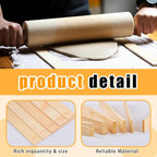 10 Pcs Wooden Pottery Rolling Pin Guides Set,5 Sizes Clay Tools for Precise Clay Thickness Control,Ceramic Tools for Precise Polymer Clay Thickness Measuremen