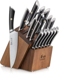 Cangshan ELBERT Series German Steel Forged Knife Block Sets (17-Piece, Black)