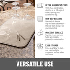 Bellemain XXL Dish Mat Microfiber Dish Drying Mat, Super absorbent (Light Grey, 16" x 18")