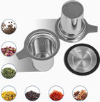 PARACITY Tea Infuser for Loose Leaf Tea, Loose Leaf Tea Infuser with Handles, Tea Strainer Extra Fine 18/8 Stainless Steel, Tea Strainer for Teapots, Mugs, Cups to Steep Loose Leaf Tea（2 Pack)