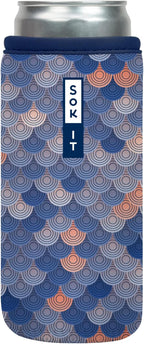 Sok It CanSok Sleeve for Beer & Soda Insulated Neoprene Cover (Sunrise Boulevard, 12oz Slim Can Sleeve)