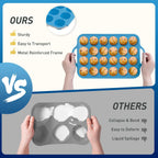 2 Packs 24 Cups Silicone Muffin Pan with Metal Reinforced Frame Mini Size Cupcake Pan Tray Egg Bites Cookie Molds Muffin Tin Tart Pans chocoflan mold Baking Sheet Set Breakfast Sandwiches