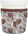 Sok It IceCreamSok Insulated Neoprene Cover (Football, Tapered Ice Cream Pints)