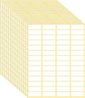 1680 Pcs Rectangle Labels 0.5" x 1.5" White Writable Name Label Stickers Blank Paper Stickers Self-Adhesive File Folder Labels for Document Bottle Cup School Office Classification