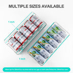 Xicennego Upgrade Double-Layer Rolling Beverage Soda Can Storage Organizer, Soda Can Dispenser for Refrigerator, Fridge Can Drink Holder, Plastic Storage Rack for Fefrigerators, Pantry (Standard)