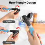 Beneno Can Opener, Manual Side Safe Cut Can Opener Smooth Edge with Durable Sharp Blade, Effort-Saving Knob & Comfortable Non-slip Handle, Aqua