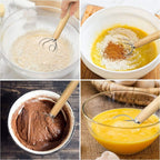 Danish Dough Whisk 13" Stainless Steel Bread Whisk Bread Making Tools Danish Dough Hook Bread Dough Mixer Hand Bread Dough Whisk for Pastry, Baking Cake, Dessert, Sourdough, Pizza, with Wooden Handle