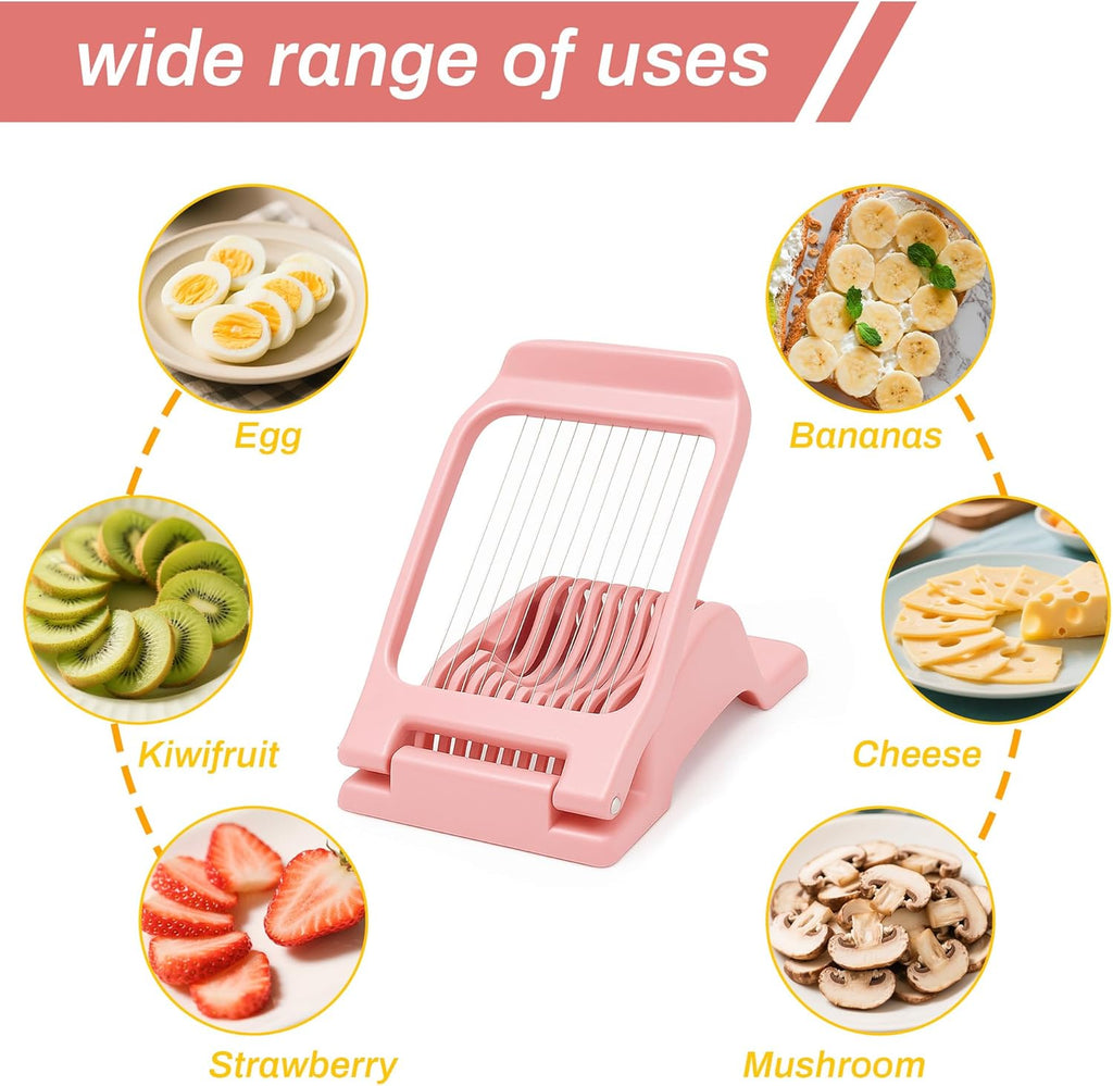 Egg Slicer for Hard Boiled Eggs Egg Cutter Strawberry Dicer for Kitchen Home Use