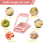 Egg Slicer for Hard Boiled Eggs Egg Cutter Strawberry Dicer for Kitchen Home Use