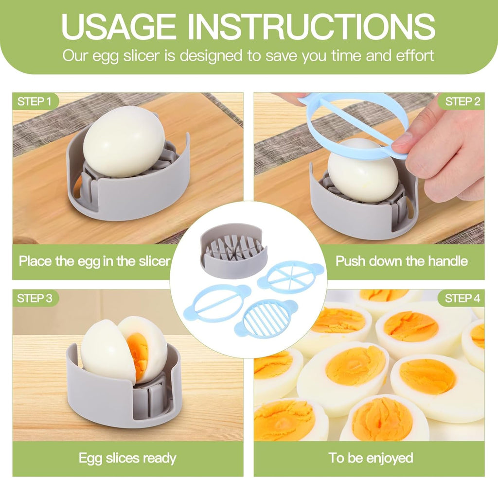 2-Layer Deviled Egg Containers With Lid,36pcs Deviled Egg Tray Carrier with Handl Injector Piping Tool,Portable Stackable Egg Holder Platter Holder Organizer for Refrigerator Party Picnic Travel Event
