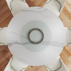 31.5" Lazy Susan for Table Top Tempered Glass Rotating Serving Tray for Dining Table, Kitchen Lazy Susan Organizer Spinning Rotating Food Server Party Centerpieces