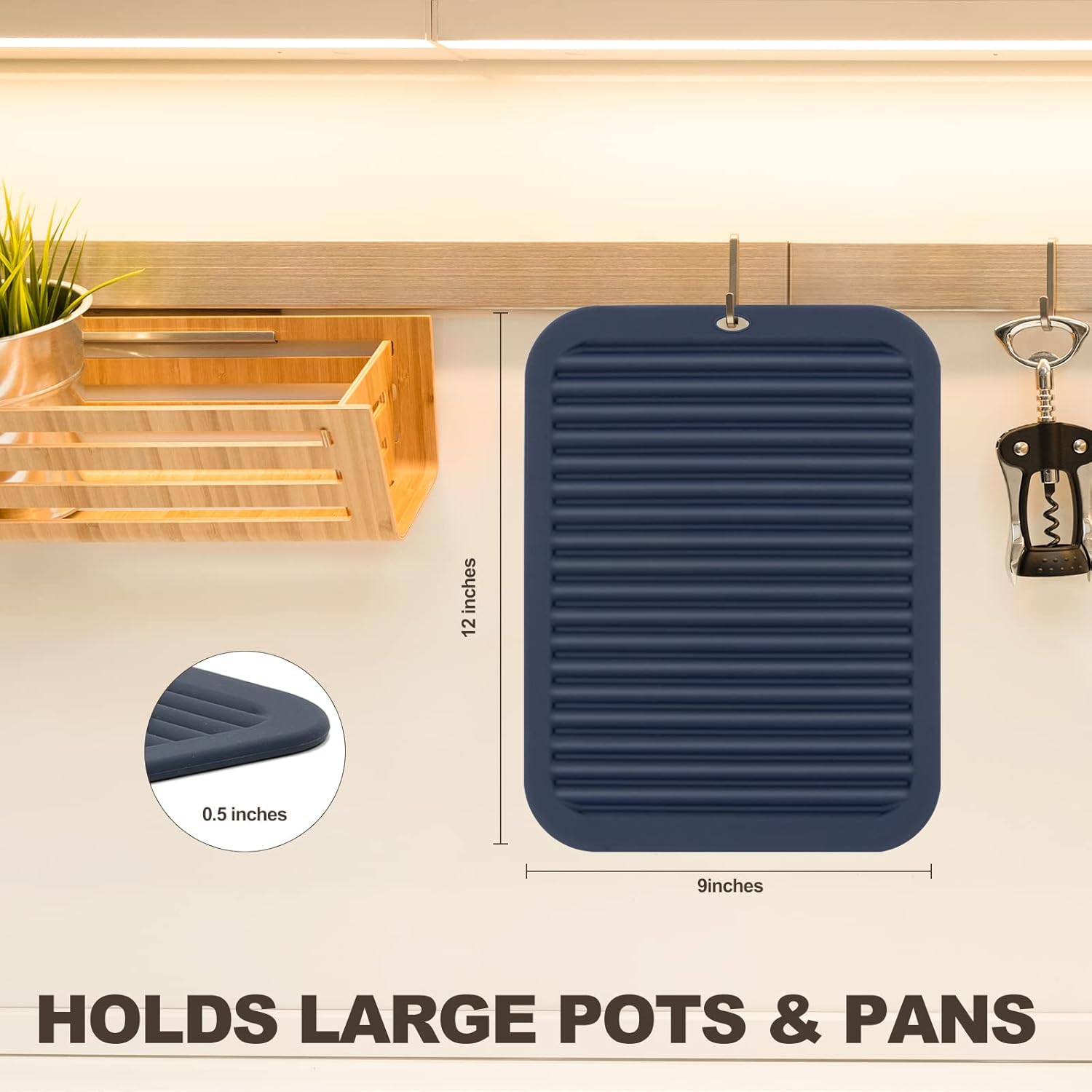 Joyhalo Silicone Trivet Mats Pot Holder Hot Pads Plate Holder Gripper Pad Garlic Peeler Drying Mat Coasters