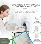 Whiffkitch Dish Cloths & Dish Towels for Kitchen - Reusable, Hygienic, Quick Drying, Durable Kitchen Washcloth, Absorbent, Scrub-Non-Scratch, 6x7 Inches Multi Color, 3 Pack