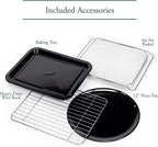 Café Couture Oven with 14 essential cooking modes, including Air Fry, CrispFinish, Bake, Broil, Roast, Toast, Pizza, WiFi & Smart Connected, Voice Control, Countertop Small Appliances, Steel Silver