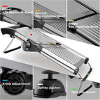 ZHANG XIAO QUAN SINCE 1628 Mandoline Food Slicer for kitchen, Adjustable Stainless Steel Mandoline Vegetable slicer Julienne, Onion Potato Chip French Fry vegetable slicer