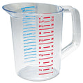 Rubbermaid Commercial Products Bouncer Clear Measuring Cup 4-Cup/1-Quart Clear Strong Food Grade Easy Read for Liquid/Dry Ingredients for Home/Professional Kitchen