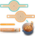 GUYDREMAT Bread Sling - Perfect Silicone Baking Mat for Sourdough Bread Baking – Superior Cast in Iron Dutch Oven Liner, 2 Pieces with Storage Band in GUY DREAM Classic Pack