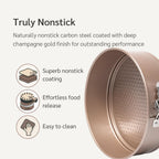 Non Toxic Nonstick 9 inch Springform Pan | 9'' Cheesecake Mold | Leakproof Spring-form Round Cake Pans | Nontoxic Non Stick Spring Form Pan for Baking | Spring-Form Pans Leak Proof