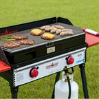 Flat Top Griddle for Camp Chef 2 Burner Stove EX60P EX60LW TB90 GB90D SPG90B TB90LWG StoveTop Parts for 16" & 14" Cooking Systems, 14" x 32" Camp Stove Griddle for Camp Chef Accessories, 1PC