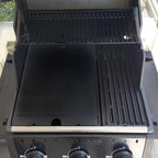2-in-1 Reversible 17.48” x 12.48” Pre-Seasoned 11242 Cast Iron Griddle for Broil King Baron, Crown, Crown Pellet Series Grill, Flat Griddle Top Plate for Gas Stove/Charcoal/Electric/Propane/Gas Grill