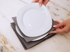 Covermates Keepsakes Dish Storage Box - Stackable, Reinforced Handles, China Storage, Beige Heather