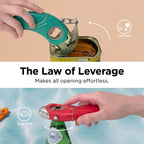 Kitchen Mama Epic One Multifunction Opener: A Pick Ergonomic Opener- Magnetic Bottle Opener, Beer & Soda Can Opener, Pull Tab & Jar Opener for Weak Hands and Arthritis (White)