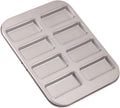 CHEFMADE Financier Cake Pan, 8-Cavity Non-Stick Muffin Pan Biscuits Cookies Bakeware for Oven Baking (Champagne Gold)