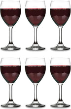 Vikko 11.5 Ounce Wine Glasses, Set of 6 Glasses for Red and White Wine With Stem, Clear Glasses for Wine, Thick and Durable Stemmed Cup