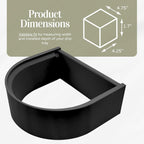 Drip Tray Mug/Cup Riser Made for the Keurig to Reduce Splashes - Riser Only (Black, K-Supreme 1.7 inches Tall)